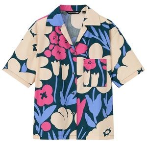 UNIQLO x Marimekko - floral print top - Size:L